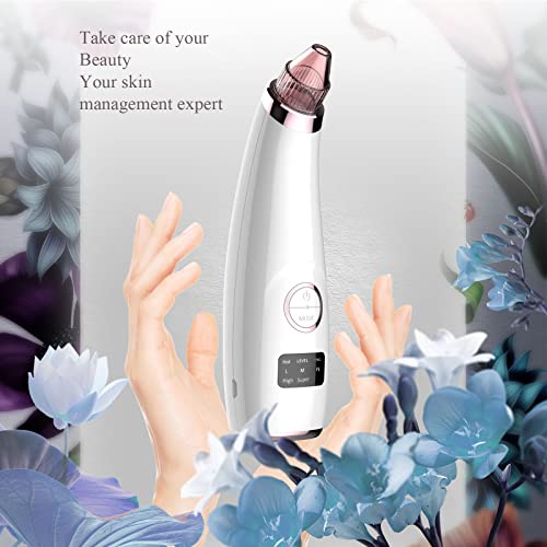 Blackhead Remover Vacuum Blackhead Remover Blackhead Extractor Pore Cleaner Black Head Remover Face Vacuum Pore Extractor - Includes Blackhead Re