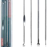 4PCS Blackhead removal tool kit. Four-piece with storage box for nose facial care silver