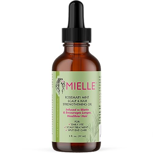 Mielle Rosemary Mint Scalp & Hair Strengthening Oil For Healthy Hair Growth, 2 oz (59ml)