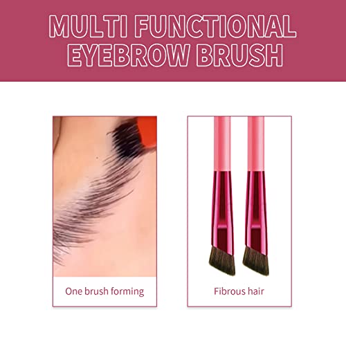 Multi-Function Eyebrow Brush,2PCS Perfect Angled Thrush Artifact, Eye Brow Concealer Contour Brush,Function Eyebrow Brushes Make-Up Tool Beauty (