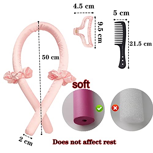 CCDSR- Heatless Curling Rod Headband, Lazy Curler Set,Hair Rollers Sleeping Soft Headband Wave Hair Curlers DIY Hair Styling Tools