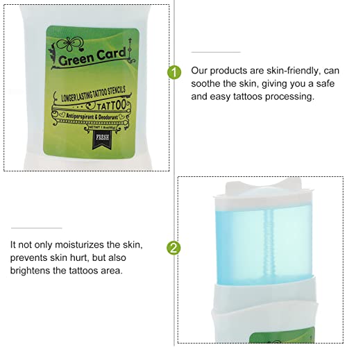 Healvian Tattoo Stencil Gel, Professional Tattoo Skin Solution, 51g Tattoo Transfer Cream Gel Green Soap Tattoo Transfer Soap for Tattoo Stencil
