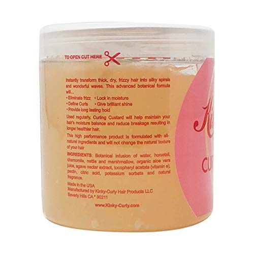 Kinky-Curly, Original Curling Custard, Natural Styling Gel, 8 oz