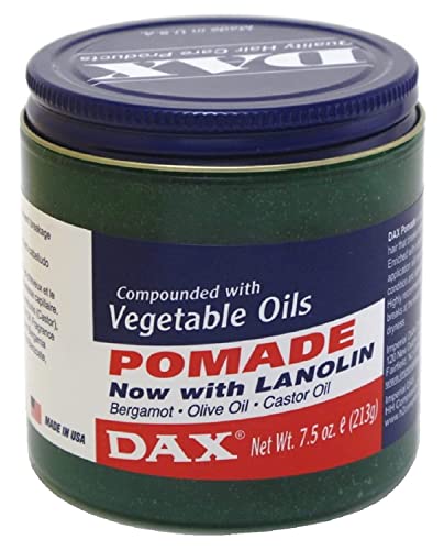 Dax Pomade Now with Lanolin compounded with Vegatable Oils 7.5 oz. Jar
