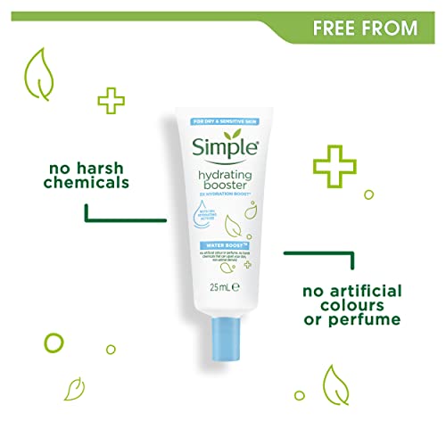 Simple Water Boost Hydrating Booster no harsh chemicals for dehydrated and dry skin 25 ml