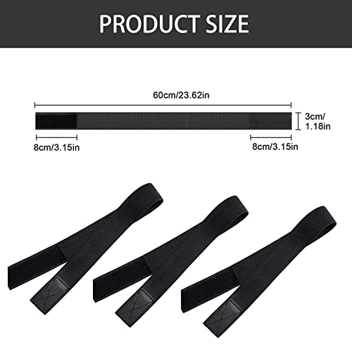 Elastic Wig Headband | Elastic Melt Band for Wig | Elastic Wig Headband | 3 Pack Black Nylon Edges Bands with 1Pcs Hair Edge Brush | Elastic Edge