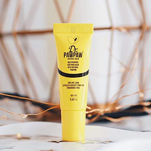 Dr. PAWPAW Original Balm 10ml - Multi-Purpose Balm, PawPaw Lip Balm, Lip Balm, Skin Primer, Smooth Skin, Cracked Lips, Vegan Beauty, Ethical Beau
