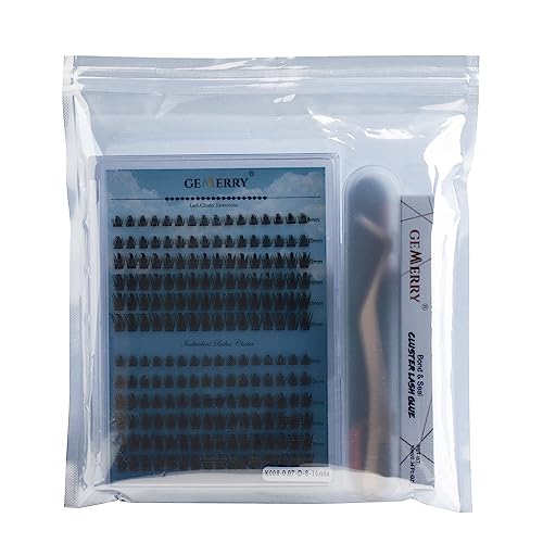 Cluster Eyelash Extensions 240pcs Cluster Lashes Individual Lashes D Curl 30D 40D 0.07mm 8-16mm Mix Ribbon Lashes Wide Stem Natural Lashes DIY La