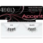 Ardell Accent Style Eye Lashes Number 318, Black , Pack of 1