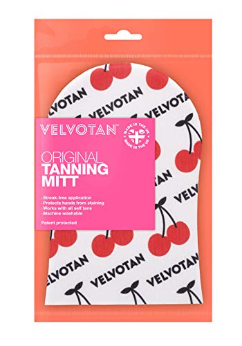 PEACHY - The Original Tanning Mitt VELVOTAN - Self Tanning Applicator - Clever Lotion Resistant - Reusable - Sleek Application