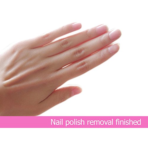 Lictin 200 Pcs Foil Nails Wraps Remover With Cuticle Pusher, Nail Art Soak Off Foil Nail Wraps With Cotton Pad For Acrylic Gel Nail Polish Remova