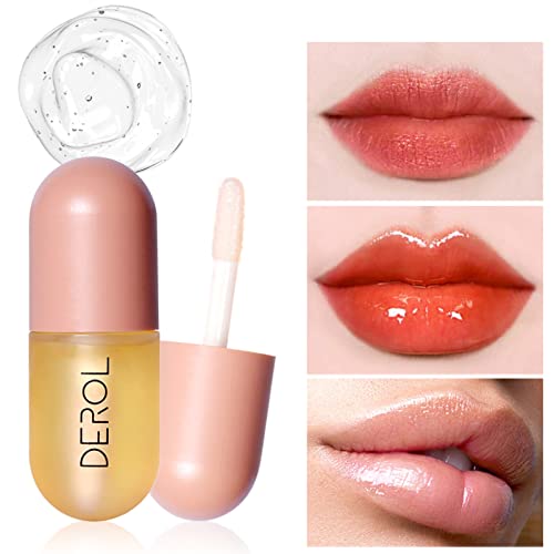 Rosarden Natural Lip Plumper and Lip Care Serum, Lip Enhancer, Lip Gloss, Balm Maximizer for Fullness, Plumping and Moisturizing Lips
