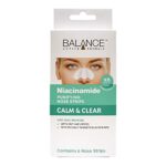 Balance Active Formula Niacinamide Calm & Clear Purifying Nose Strips (6 Pack) - Lifts out Impurities. Specifically Targets Blackheads. Unclogs P