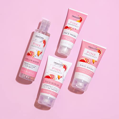 Creightons Pink Grapefruit Gently Cleansing Micellar Water (250ml) - Draws out dirt, impurities and make-up to tone and soothe skin, Dermatologic