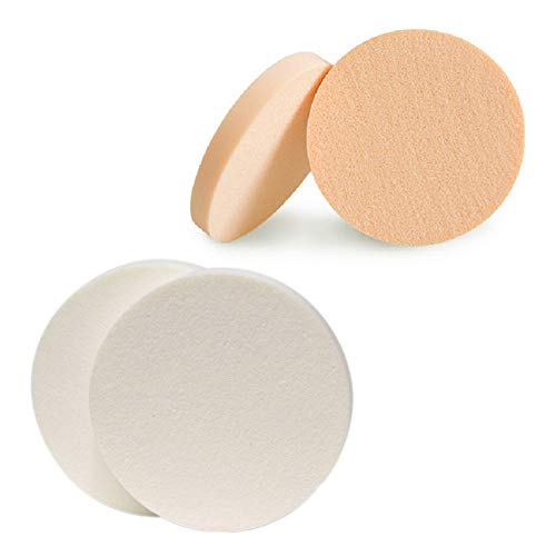 24 PCS Makeup Sponge Round Flat Face Paint Sponges Circle Makeup Sponge Applicator Latex Sponges Makeup Foam Sponge Washable Cosmetic Sponges Pac