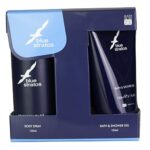 Blue Stratos Gift Set Containing 150ml Bath and Shower Gel and 150ml Deodorant Body Spray
