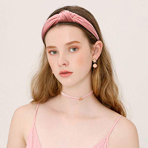 Haquno Headbands for Women 10 Packs Fabric Hair Band Accessories Elastic Head Wrap Cute Outdoor Hair Accessories