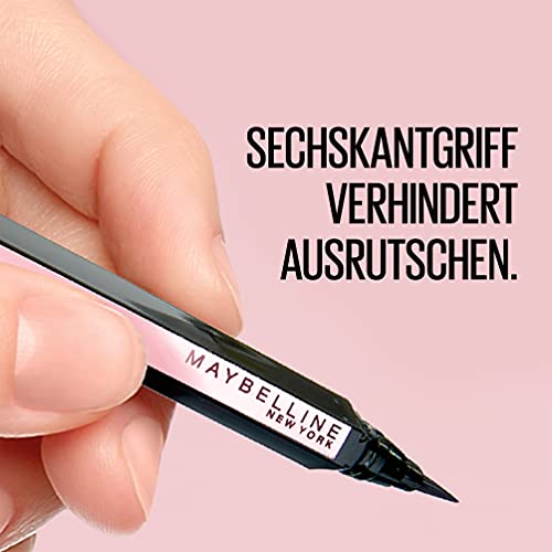 Maybelline Hyper Easy Brush Tip Liquid Eye Liner, Long Lasting, Easy To Apply, Smudge Proof Formula 810 Pitch Brown