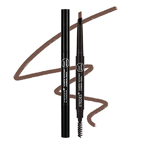 Eyebrow pencil Makeup Fill and Fluff,2 eyebrow pen,light brown