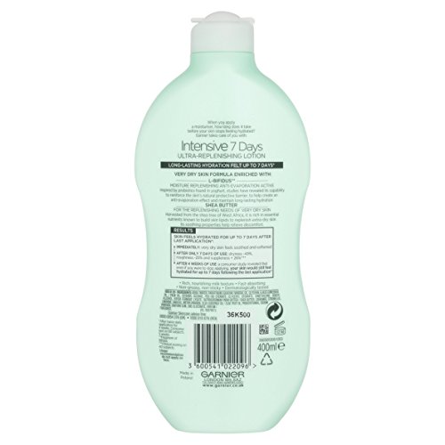 Garnier Intensive 7 Days Shea Butter Body Lotion Dry Skin, with glycerin - 400 ml