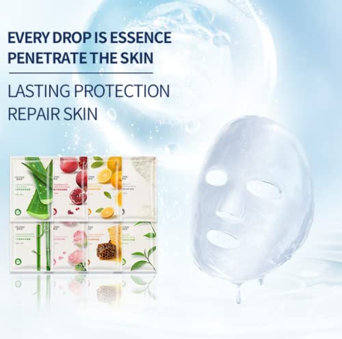 Organic Face Mask,Collagen Face Mask Sheet,Fruit Extracted Beauty Face Mask Multipack,Skincare Facial Mask Sheets,Facial Mask facial,Moisturizing