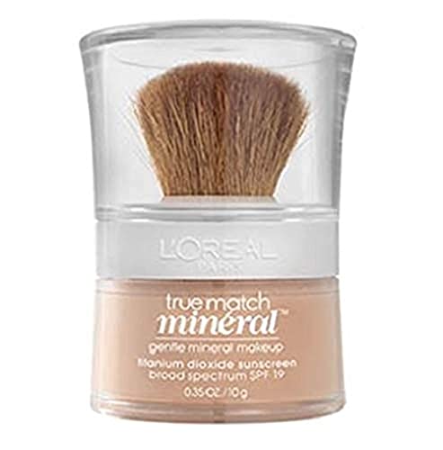 L'Oreal Paris True Match Naturale Mineral Foundation, Soft Ivory, 0.35 Ounce