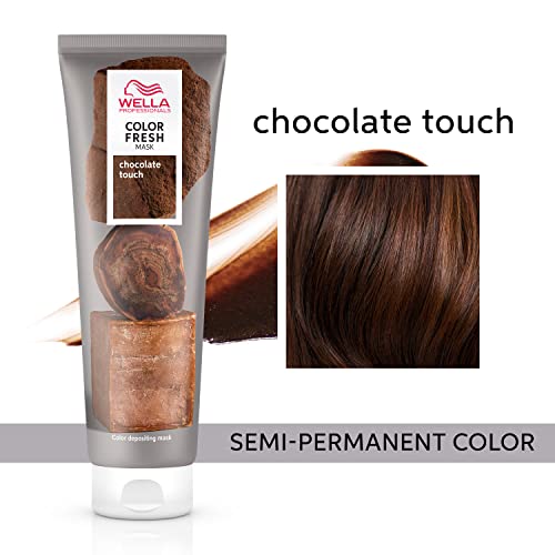 Wella Professionals Color Fresh Mask, Temporary Colour Refresh Treatment, Semi-Permanent Hair Dye, Hair Gloss Treatment for Brown Hair