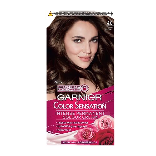 Garnier Color Sensation Brown Hair Dye Permanent 5.0 Luminous Brown