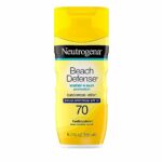 Neutrogena Beach Defense Water Resistant Sunscreen Body Lotion with Broad Spectrum SPF 70, Oil-Free and Fast-Absorbing, 6.7 oz