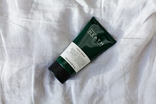 Heath Face Wash for Men - Advanced Exfoliating Cleanser for Daily Use - Black Lava and Activated Charcoal - With Vitamin C and Brazilian Papaya E