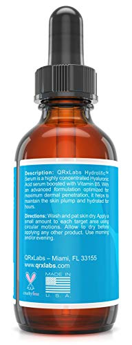 Hydrolific Serum - Ultra Pure Hyaluronic Acid Serum Boosted With Vitamin B5 (Large 60 ml) - Formulated To Maximize Dermal Penetration And Provide