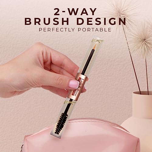 Gya Labs Lash and Brow Oil - 100% Castor Oil for Eyelashes and Eyebrows - Natural Castor Oil Eyelash Serum For Fuller-looking Lashes - Caster Oil