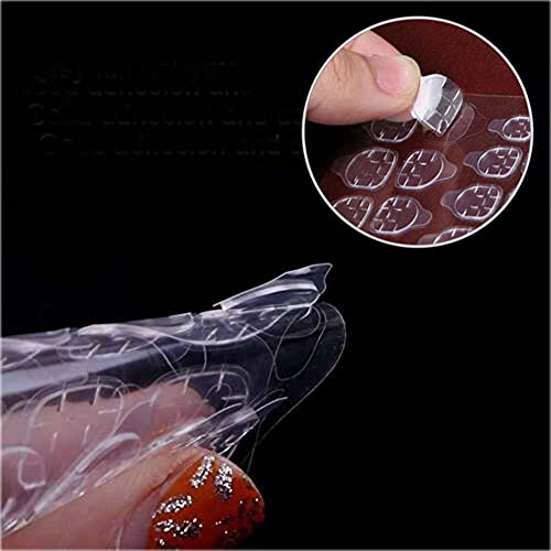 15 Sheets 360pcs Breathable Adhesive Tabs Fake Nail Glue Sticker Super Sticky Double-side Tips Flexible for DIY Manicure Nail Art Decoration