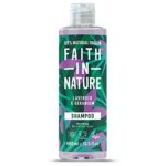 Faith In Nature Natural Lavender & Geranium Shampoo, Soothing, Vegan & Cruelty Free, No SLS or Parabens, For Normal to Dry Hair, 400ml