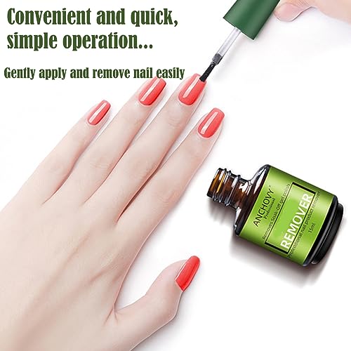 Gel Nail Polish Remover Effective Gel Polish Remover, Quickly & Easily Removes Gel Nail Polish Within 2-5 Minutes, Professional Gel Remover No Ne