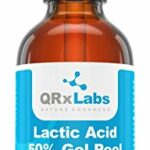 QRxLabs Lactic Acid 50% Gel Peel With Kojic Acid And Bearberry & Licorice Root Extracts - Professional Grade Chemical Face Peel - Alpha Hydroxy A