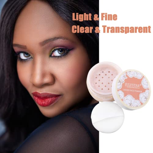 Invisible Fixing Face Powder,Pink Makeup Setting Matte Face Powder,Touch-proof Translucent Setting Powder,Loose Powder Makeup,Long Lasting Matte