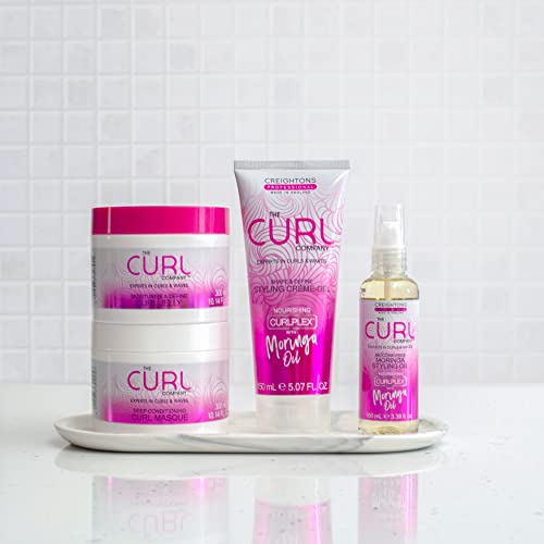 The Curl Company Shape and Define Styling Crème-Gel (150 ml) - Professionally Formulated with Curplex and Nourishing Moringa Oil Ideal for Curls,