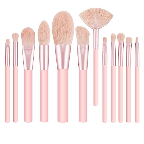 Makeup Brushes 12 Pcs Makeup Brush Set Premium Synthetic Bristles Foundation Make Up Brushes Concealers Eyeshadow Professional Make-up Brush Sets