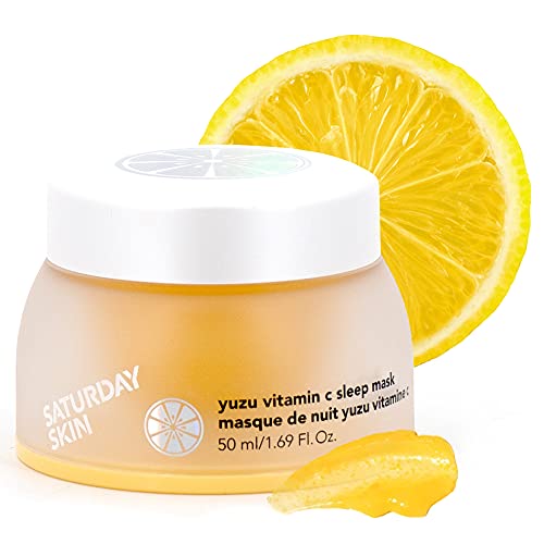 Saturday Skin Yuzu Vitamin C Sleep Face Mask Korean Skin Care Retinol Niacinamide Face Moisturizer Brightening Sleeping Overnight Mask Facial Mas