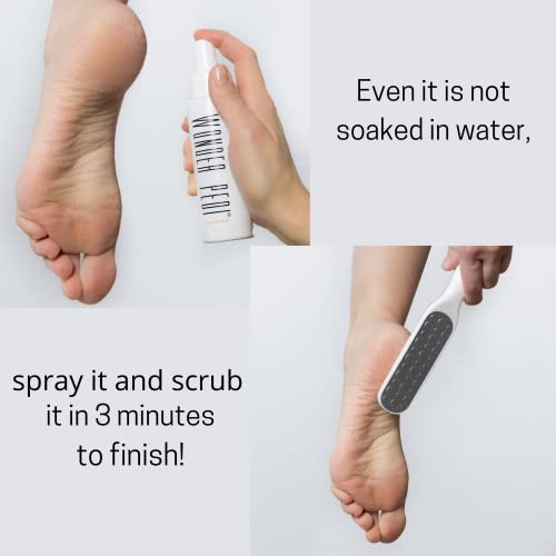 Callus Remover - Three Minutes Quick Fix- Foot File Rasp - Instant Foot Exfoliating Softener Peel Spray, Heels Callus Scrubber File - Home Spa Pe
