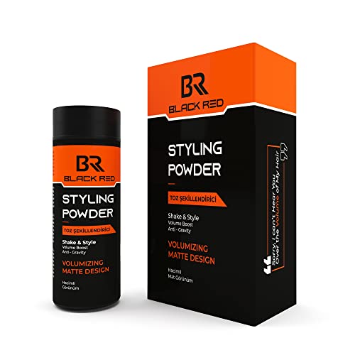 black red® Texturising Hair Styling Powder, 20 gr: Get Invisible Texture and Volume for a Natural, Matte Look with Our Special Formula for Men an