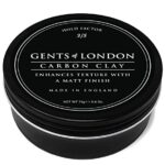 Carbon Clay, Gents of London Matte Hair Clay For Men, Medium Hold, Matte Finish, Texture Enhancing 75g Men’s Hair Wax, Authentic Styling Wax, Hai