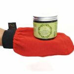 AL HOOR Moroccan Black Olive Soap Infused In Eucalyptus Oil + Kessa Glove - Deep Acne Cleansing & Dead Skin Cells Remover