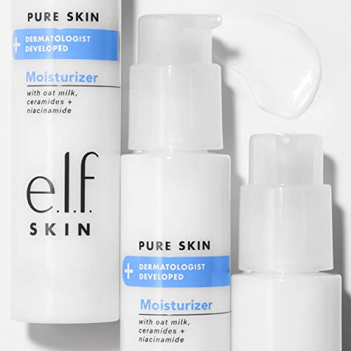 e.l.f. Pure Skin Moisturiser, Creamy & Weightless Daily Moisturiser For A Hydrated-Looking Complexion, Made with Oat Milk, Allantoin & Niacinamid