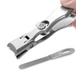 VOGARB Toenail Clippers for Thick Nails Safety Lock Extra Large Wide Jaw Opening Ingrown Nail Clippers with File Heavy Duty Fingernail Cutter No