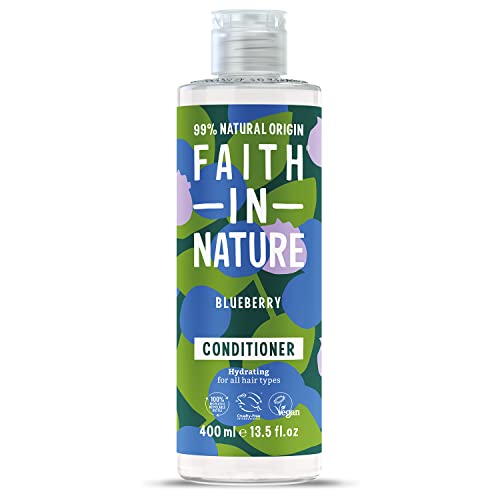 Faith In Nature Natural Blueberry Conditioner, Hydrating, Vegan & Cruelty Free, No SLS or Parabens, for All Hair Types, 400ml