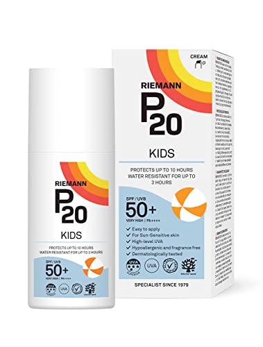 RIEMANN P20 Sun Cream For Kids SPF50+ ml Long Lasting Protection for up to 10 Hours Water Resistant for up to 3 Hours Suitable for children aged