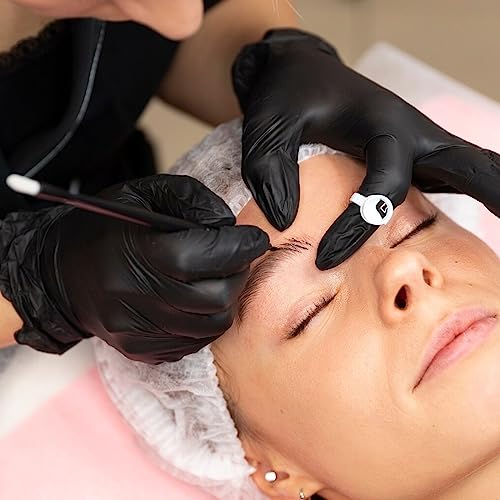 G2PLUS White Eyelash Glue Holder Ring - 100PCS Lash Extension Glue Rings - Small Disposable Plastic Glue Cups Rings for Eyelash Extension, Tattoo