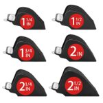 Yinke Clipper Guards Cutting Guides for Wahl Hair Clippers with Metal Clip of Model 1.25 in & 1.5 in & 1.75 in & 2 in & 2.25 in & 2.5 in, Fits Mo